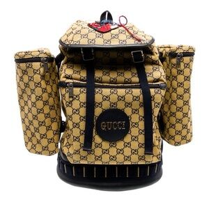 Gucci Tan and Black Backpack